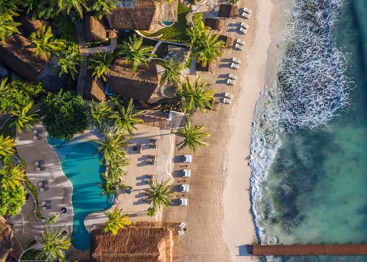 Aerial view of Viceroy Riviera Maya