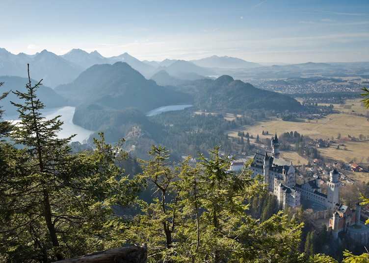 Neuschwanstein Castle from above