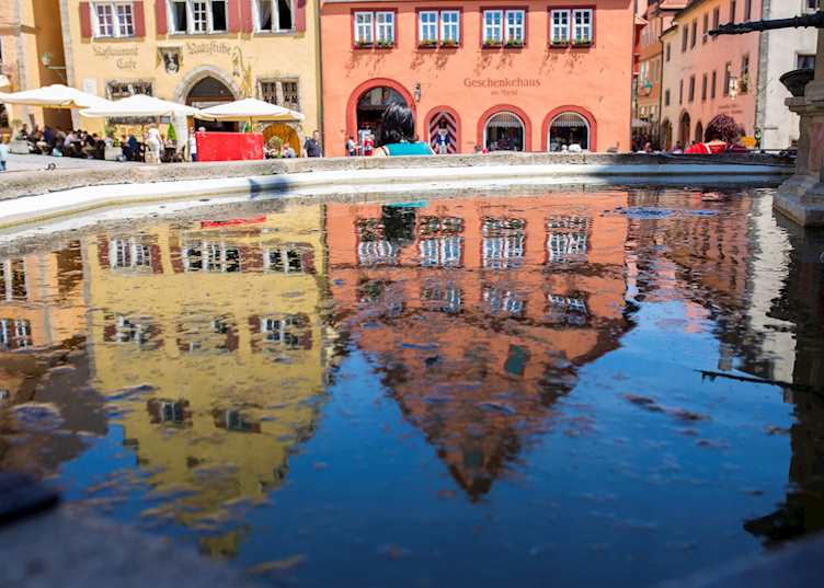Rothenburg reflective buildings