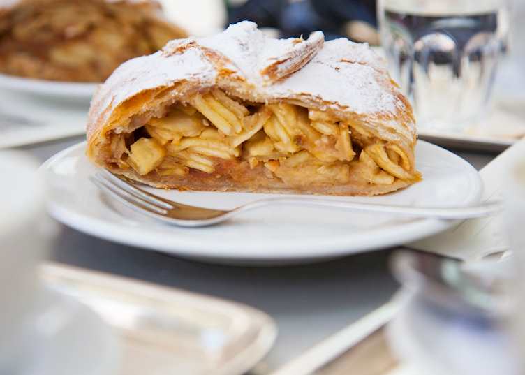 Traditional apple strudel