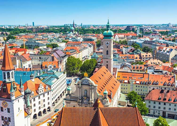 Aerial view of Munich