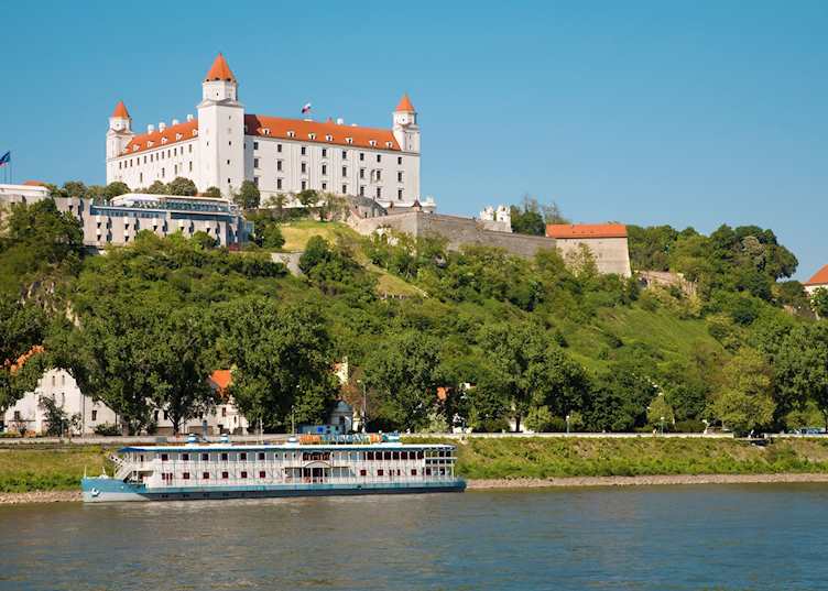 Bratislava Castle from the Danube River