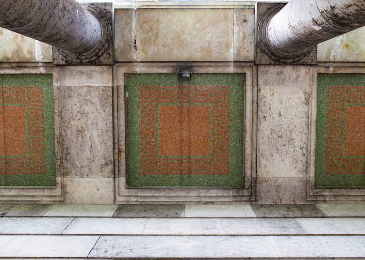 Signs of Nazi patterns on Munich buildings