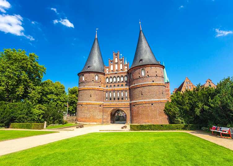 Holstentor city gate, Lubeck