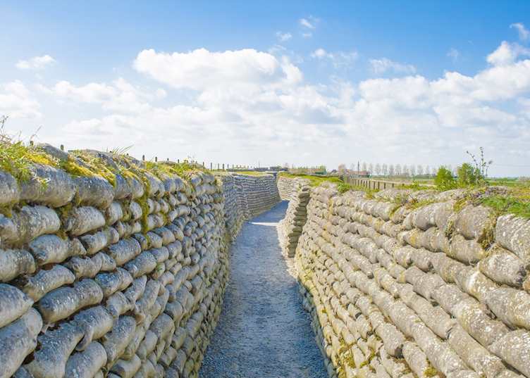 World War I trenches, Diksmuide, Belgium