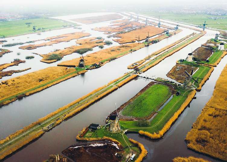 Kinderdijk canals, Netherlands