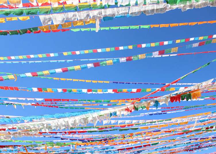 Tibetan prayer flags