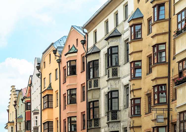Innsbruck's pastel houses