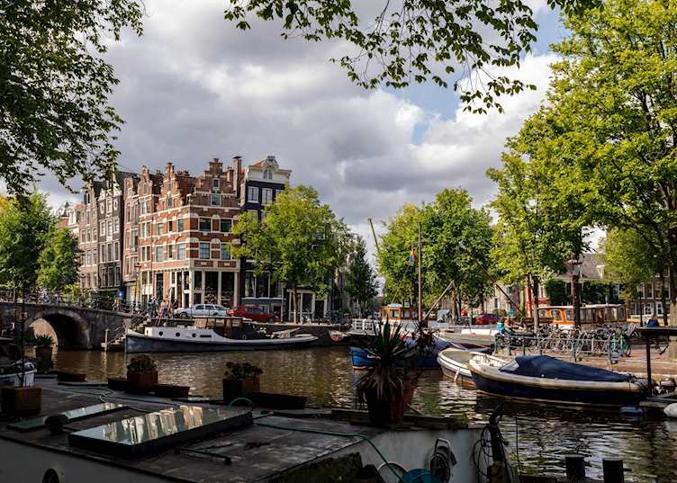 Canal boats in Jordaan