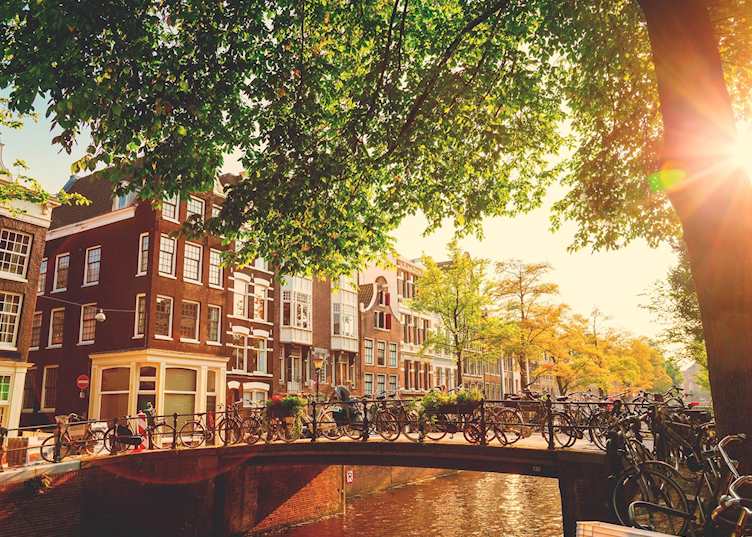 Sunset in the Jordaan district