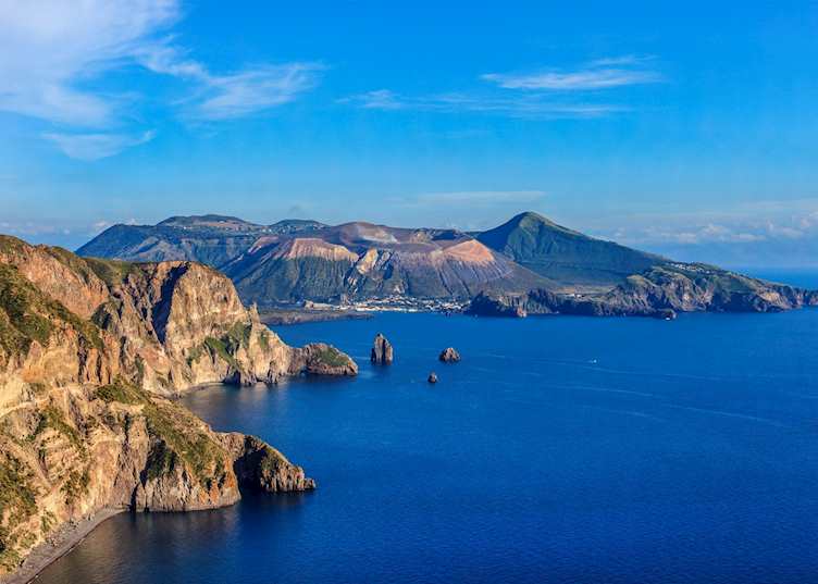 Views towards Vulcano, Aeolian Islands