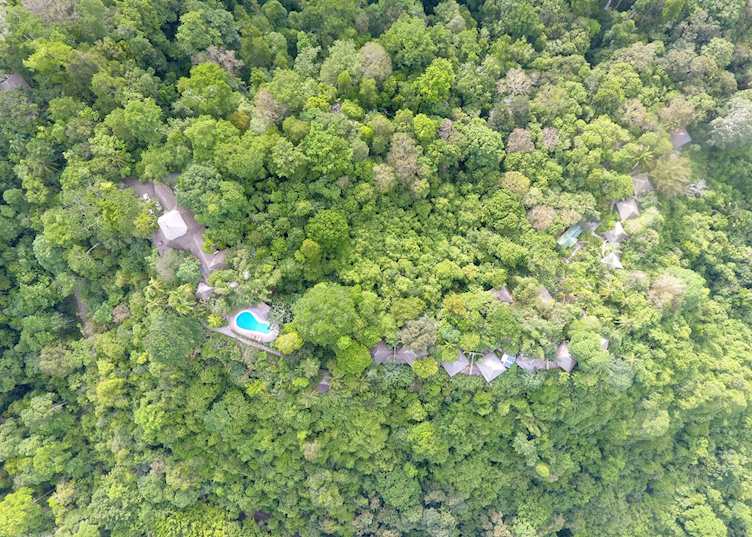 Aerial view of Lapa Rios