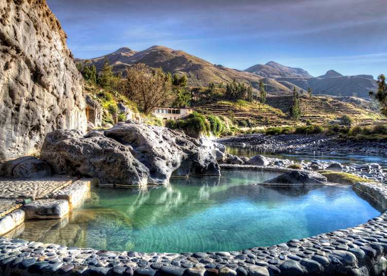 The hot springs at Colca Lodge