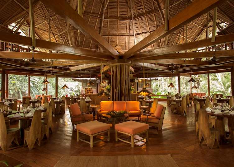 The restaurant at Reserva Amazónica