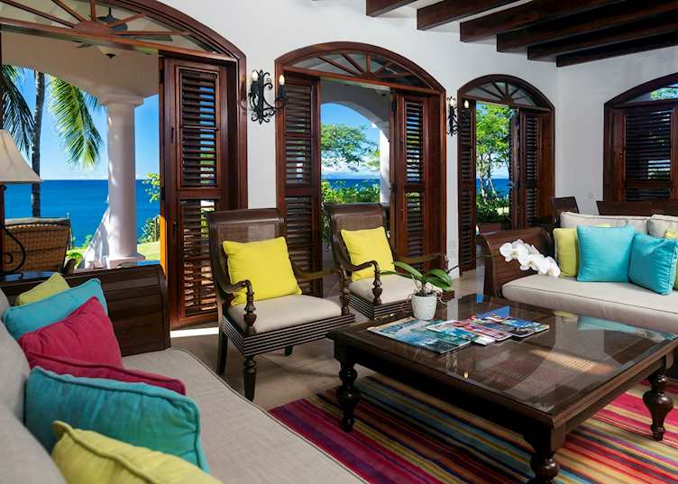 Ocean View Pool Suite Living Room, Cap Maison, Rodney Bay