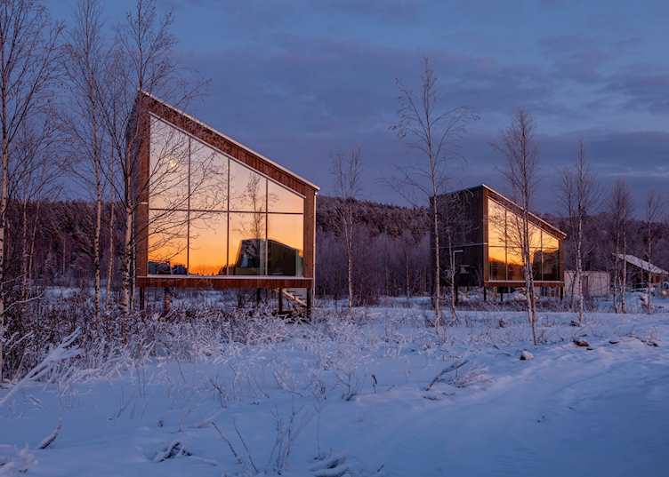 Land cabins at Arctic Bath