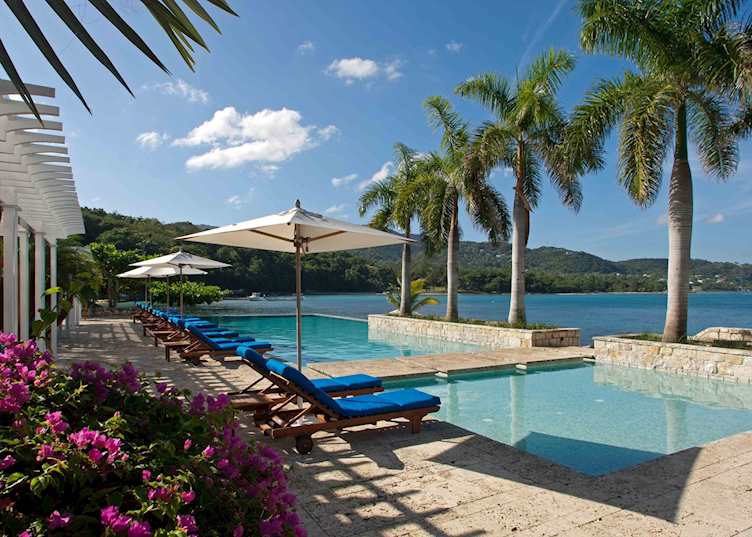 Pool and ocean views