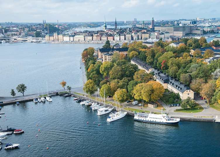 Hotel Skeppsholmen aerial view