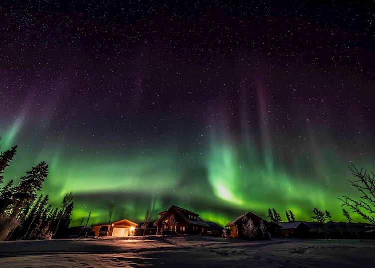 Aurora Borealis at Northern Lights Resort & Spa