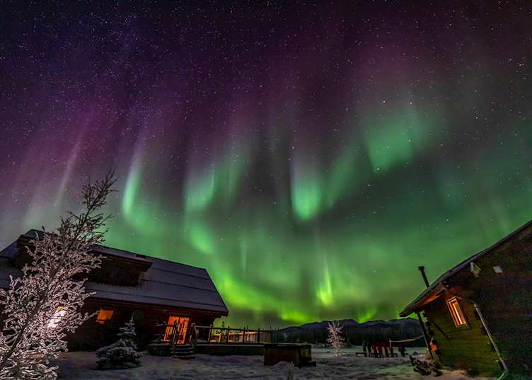 Aurora Borealis at Northern Lights Resort & Spa