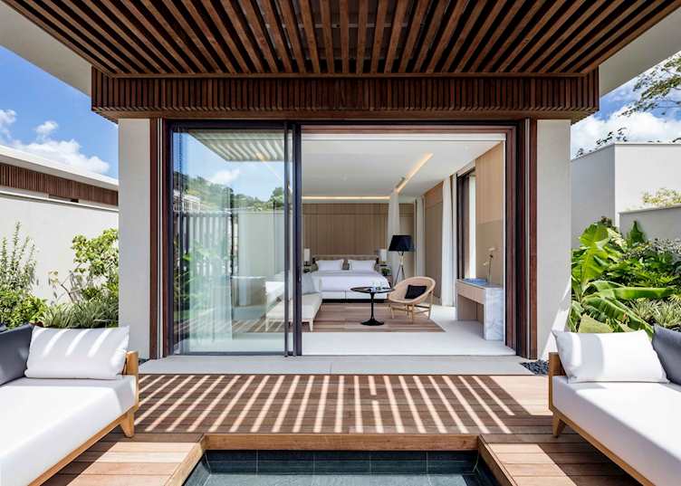 Room interior and terrace