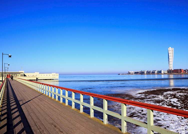 Wooden pier in Malmö