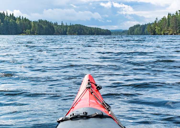 Exploring the Lule River by kayak