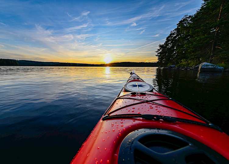 Kayaking on the Lule River