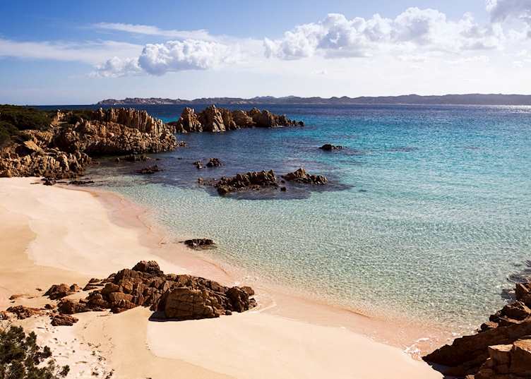 Pink beach at Budelli, La Maddalena islands