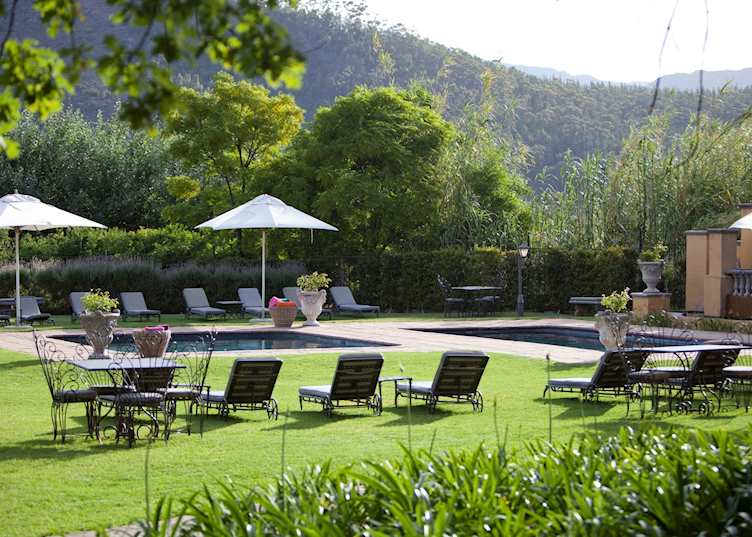 Pool area, Franschhoek Country House and Villas, Franschhoek