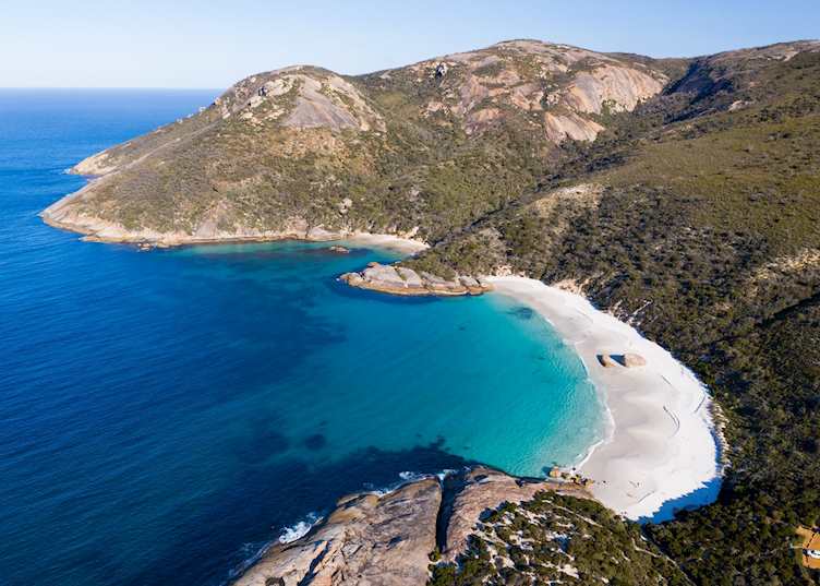 Aerial view of Little Beach, Albany