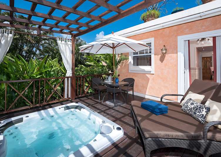 Terrace hot tub, Little Arches Boutique Hotel
