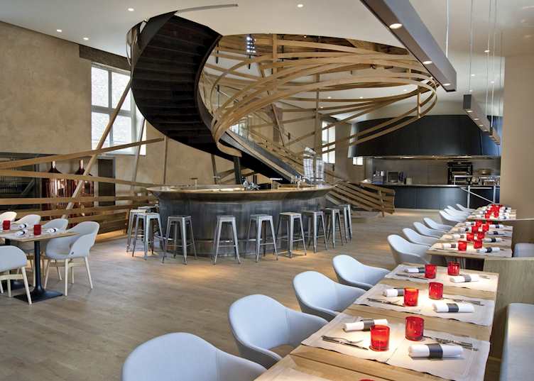 The dining area