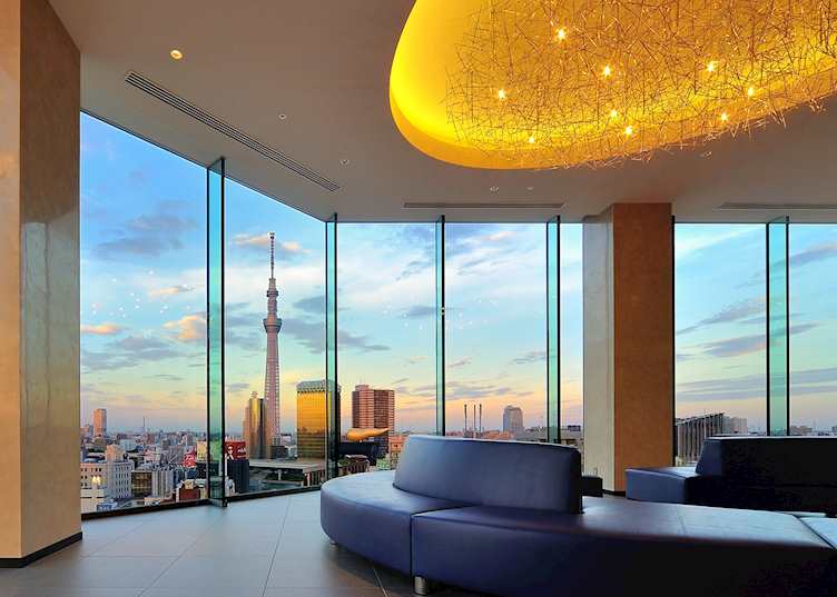 Lobby at The Gate Hotel Kaminarimon