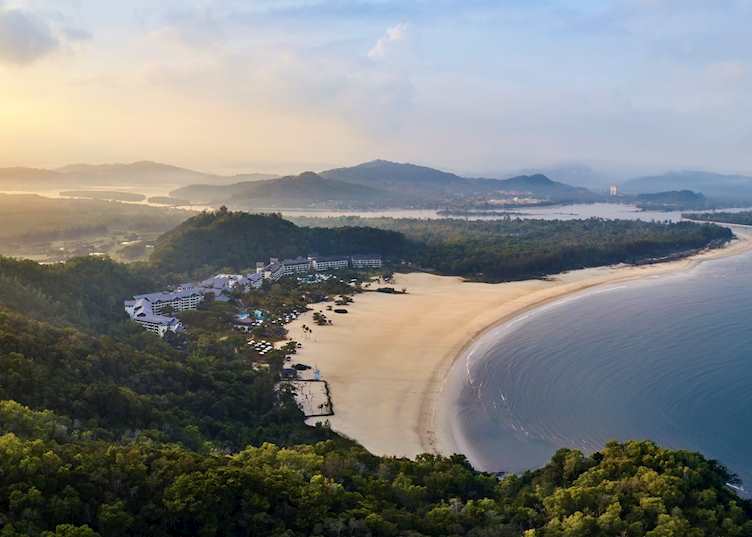 Beach at Shangri-La's Rasa Ria Resort & Spa