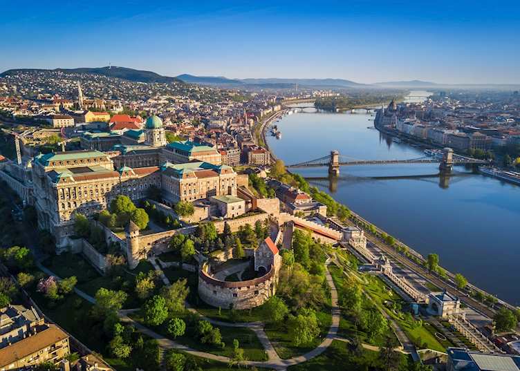 Views over Budapest and the Danube River