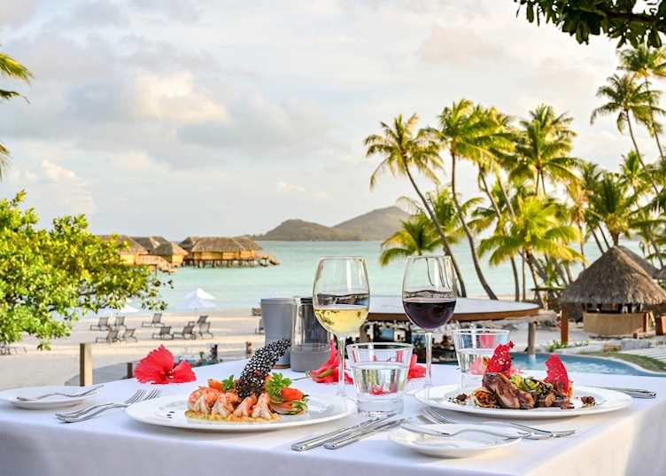 Le Bora Bora by Pearl Resorts, views from dinner