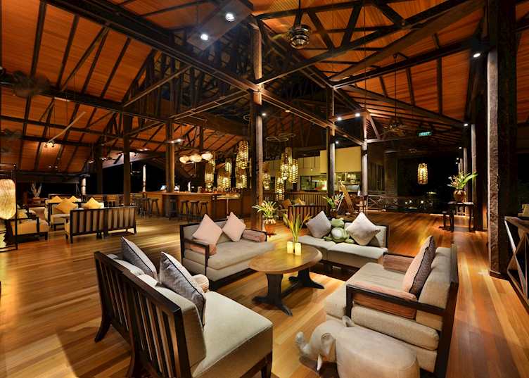 Lobby area, Borneo Rainforest Lodge