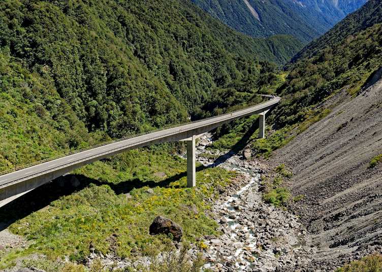 Otira Viaduct from the lookout in Arthur's Pass National Park