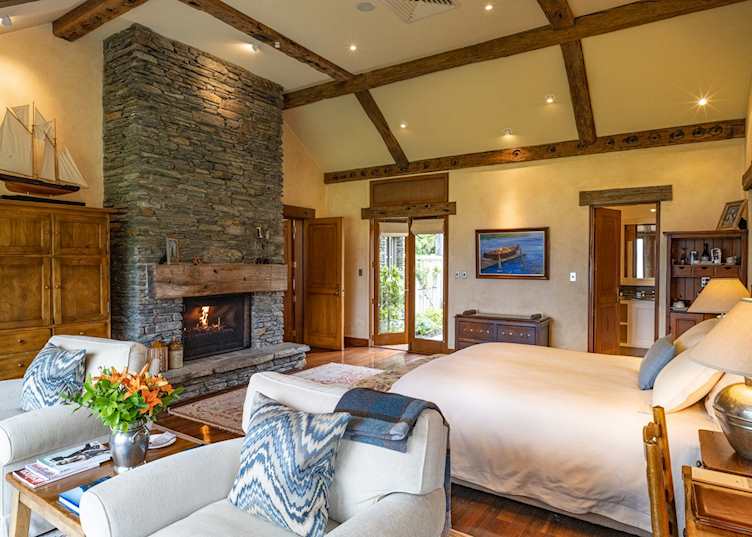 Chalet suite at Blanket Bay Lodge