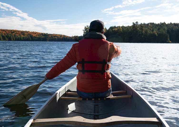Canoeing at Bartlett Lodge, Algonquin Provincial Park