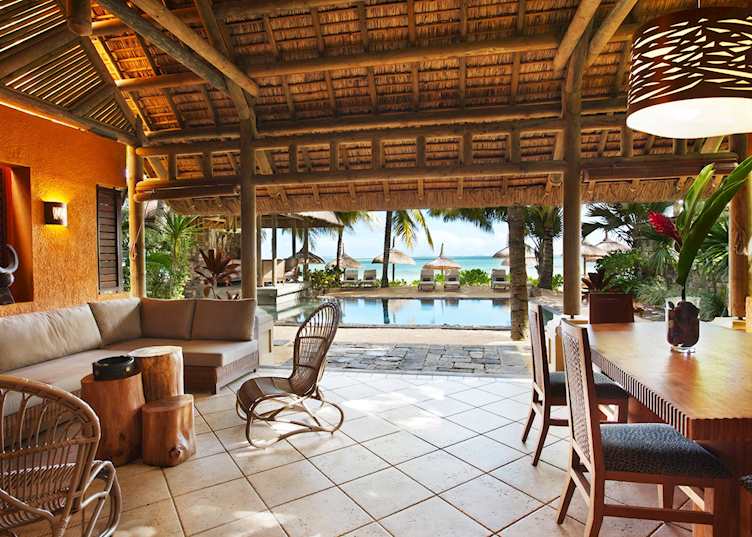 A villa's veranda