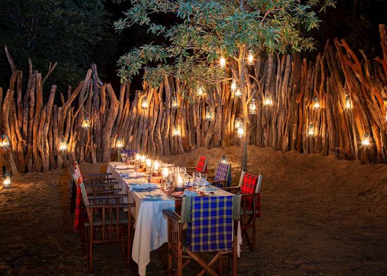 Boma dining at Beho Beho