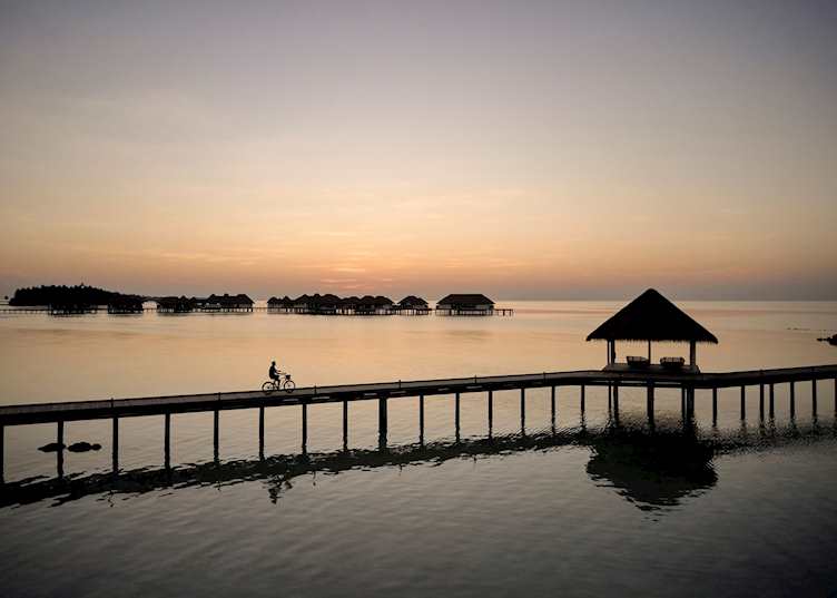 The jetty at sunset