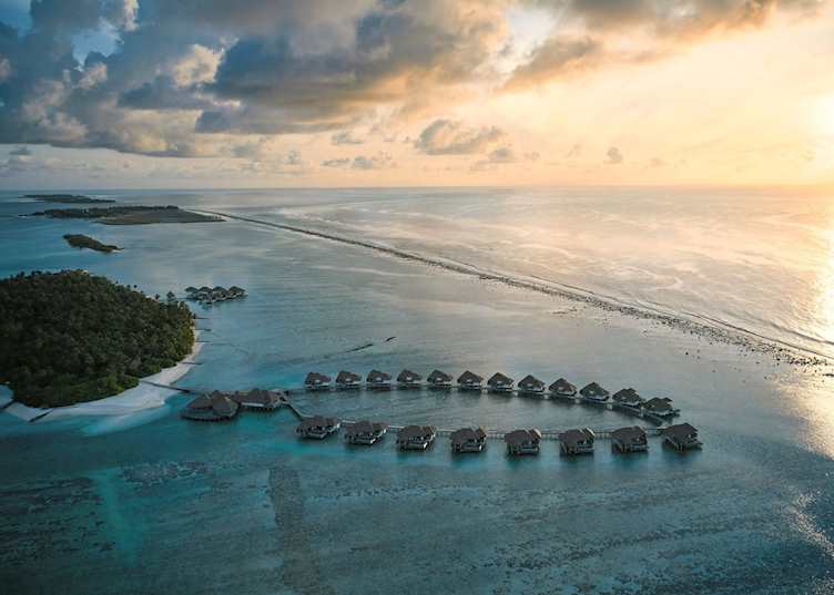 An aerial view of COMO Maalifushi