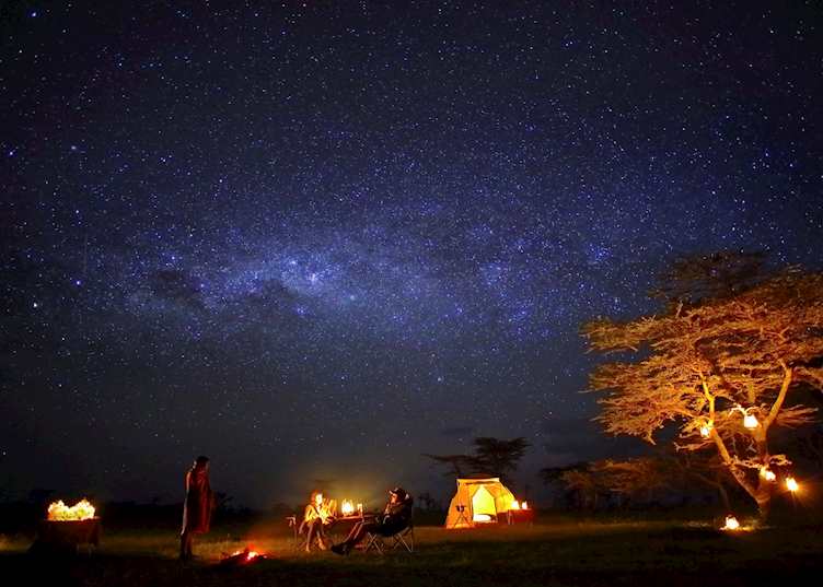 Stargazing from Asilia Naboisho Camp 