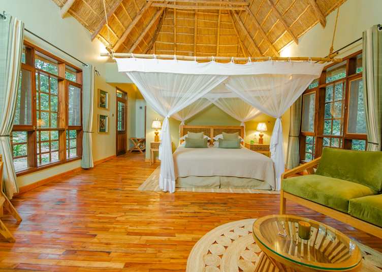 A double cottage at Primate Lodge Kibale