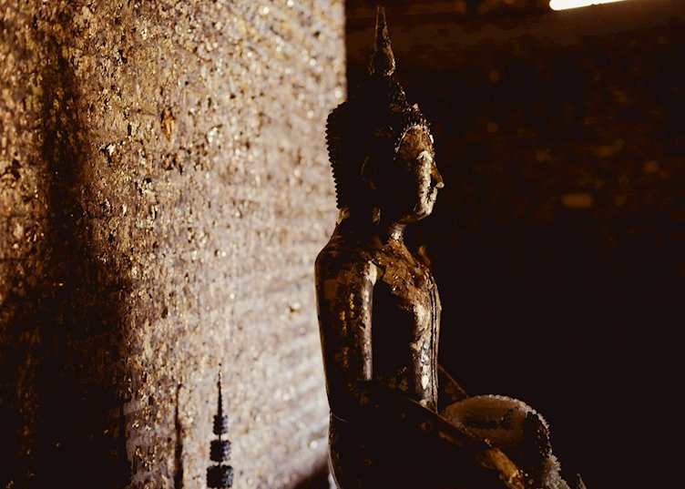 Buddha image at a Bangkok temple