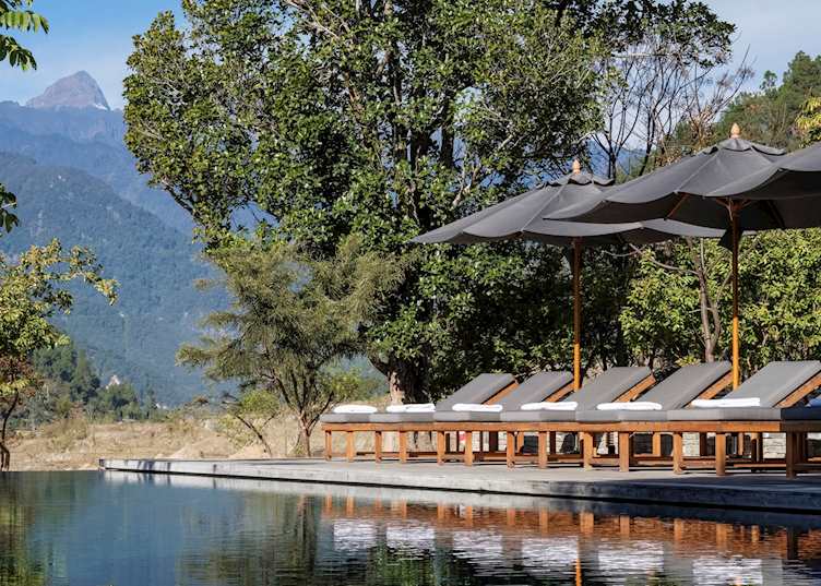 Swimming pool, Amankora Punakha Lodge