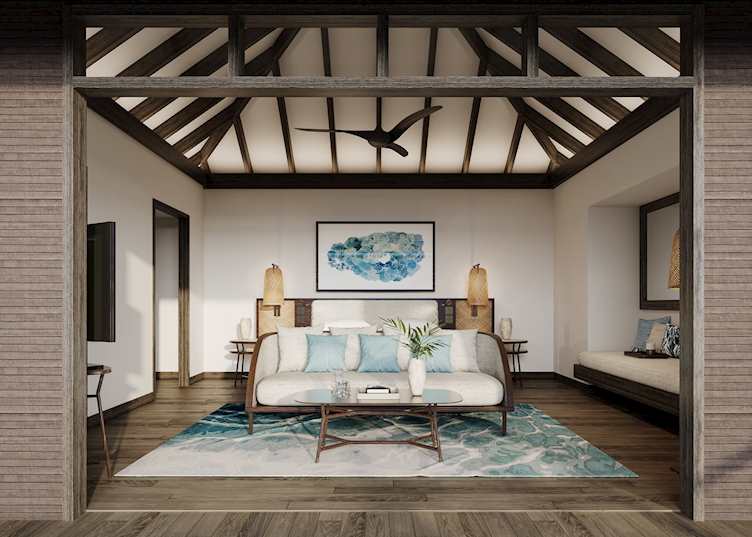 A Deluxe Over Water Villa at Anantara Veli Maldives Resort 